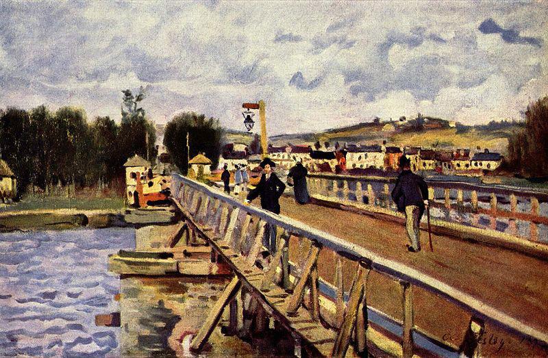 Alfred Sisley Steg in Argenteuil oil painting picture